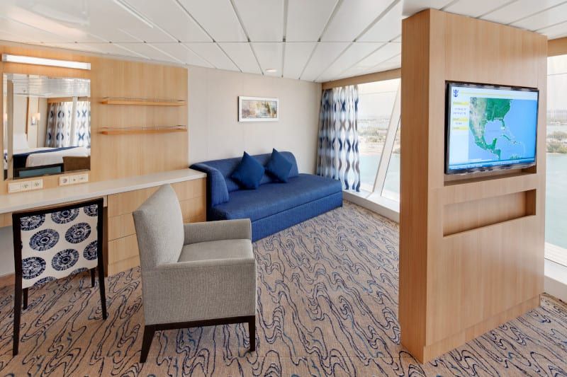 Navigator of the Seas Ocean View Panoramic Suite (No Balcony) (VP) living area, photo 2 of 2