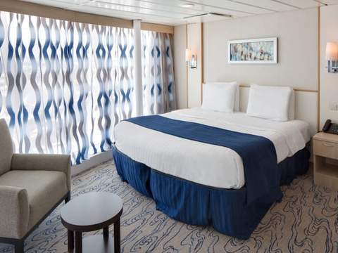 Navigator of the Seas Ocean View Panoramic Suite (No Balcony) (VP) bedroom, photo 2 of 3 Navigator of the Seas Ocean View Panoramic Suite (No Balcony) (VP) bedroom, photo 2 of 3