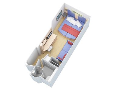 Oasis of the Seas Connecting Interior (CI) floor plan