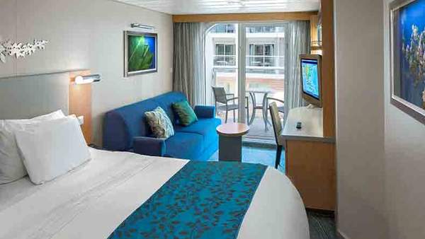 Oasis of the Seas Central Park View Balcony (1J) cabin, photo 1 of 4