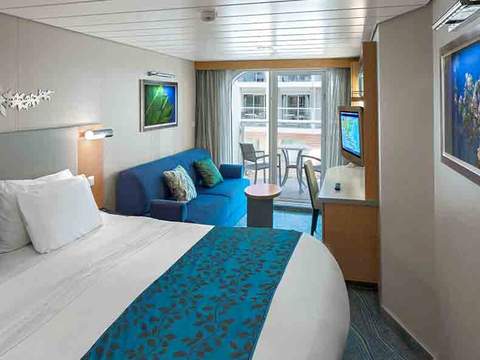 Oasis of the Seas Central Park View Balcony (1J) cabin, photo 1 of 2
