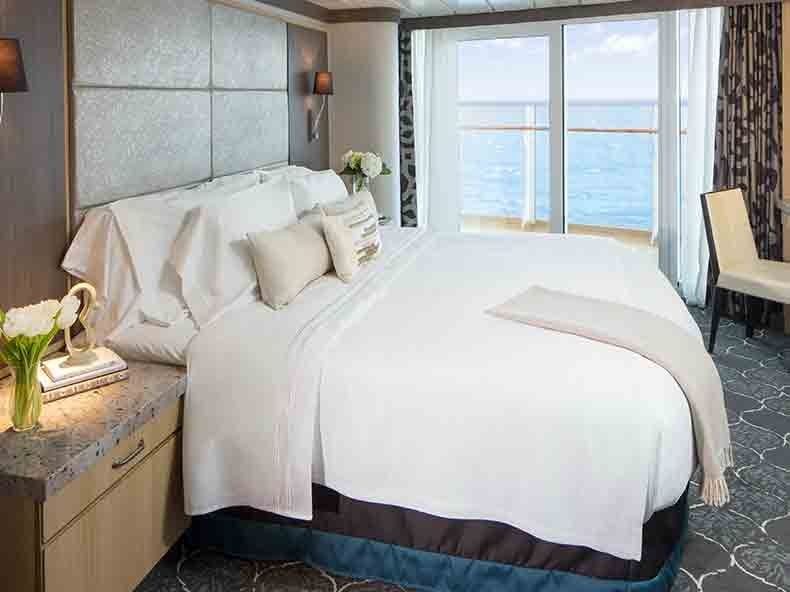Oasis of the Seas Spacious AquaTheater Suite - 1 Bedroom (A3) bedroom