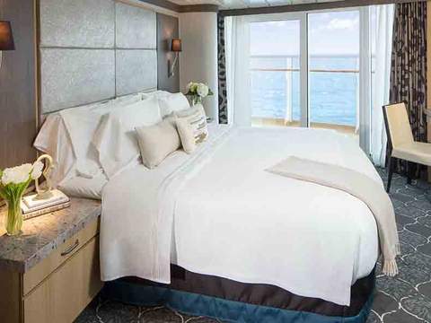 Oasis of the Seas Spacious AquaTheater Suite - 1 Bedroom (A3) bedroom