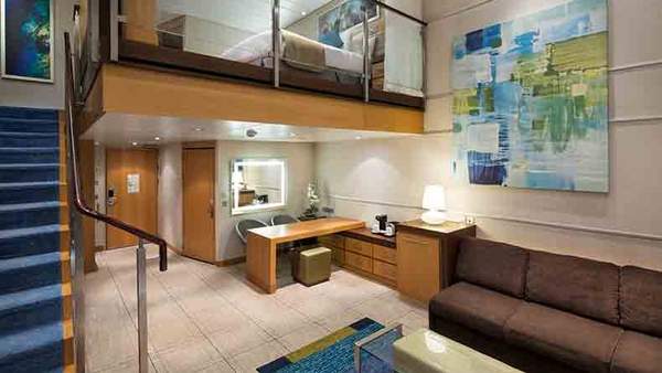Oasis of the Seas Crown Loft Suite - Accessible (L1) living area, photo 1 of 3