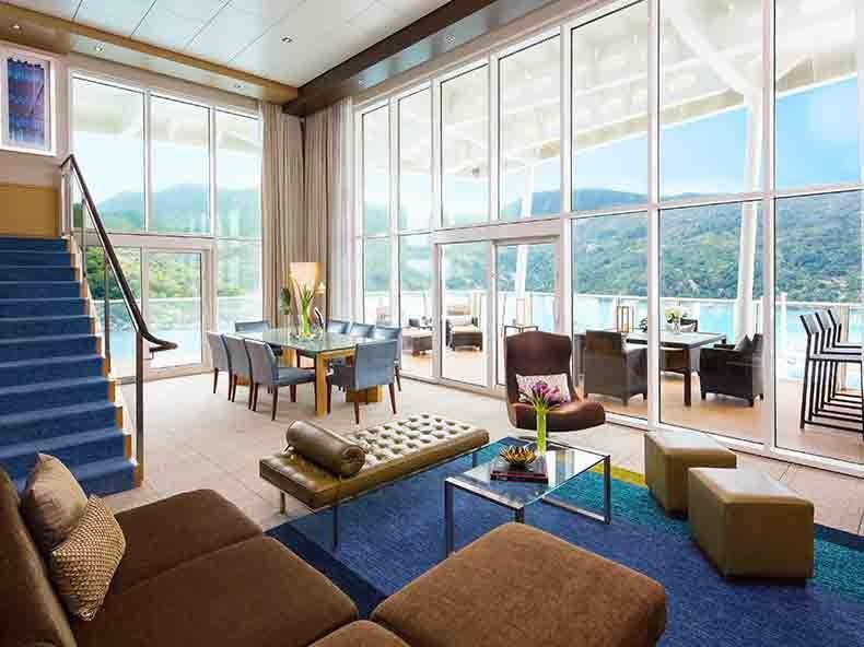 Oasis of the Seas Royal Loft Suite (RL) living area, photo 1 of 8