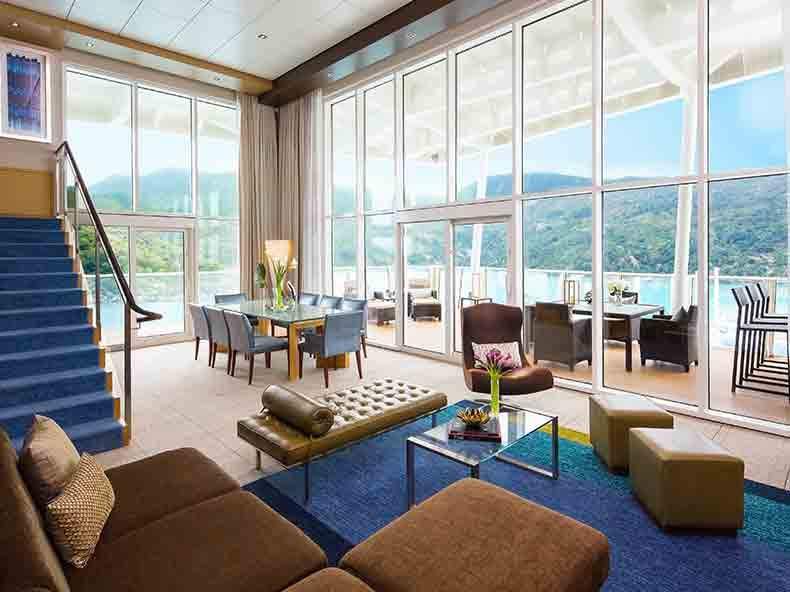 Oasis of the Seas Royal Loft Suite (RL) living area, photo 1 of 8