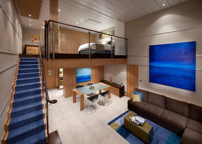 Oasis of the Seas Star Loft Suite (TL) living area, photo 2 of 2