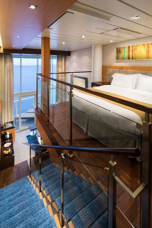 Oasis of the Seas Crown Loft Suite (L1) bedroom, photo 2 of 2