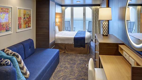 Odyssey of the Seas Connecting Ocean View Balcony (CB) cabin, photo 1 of 2
