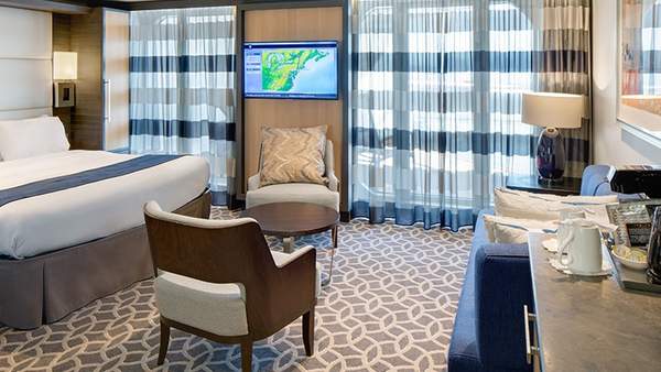 Odyssey of the Seas Junior Suite with Large Balcony (J1) cabin, photo 1 of 2