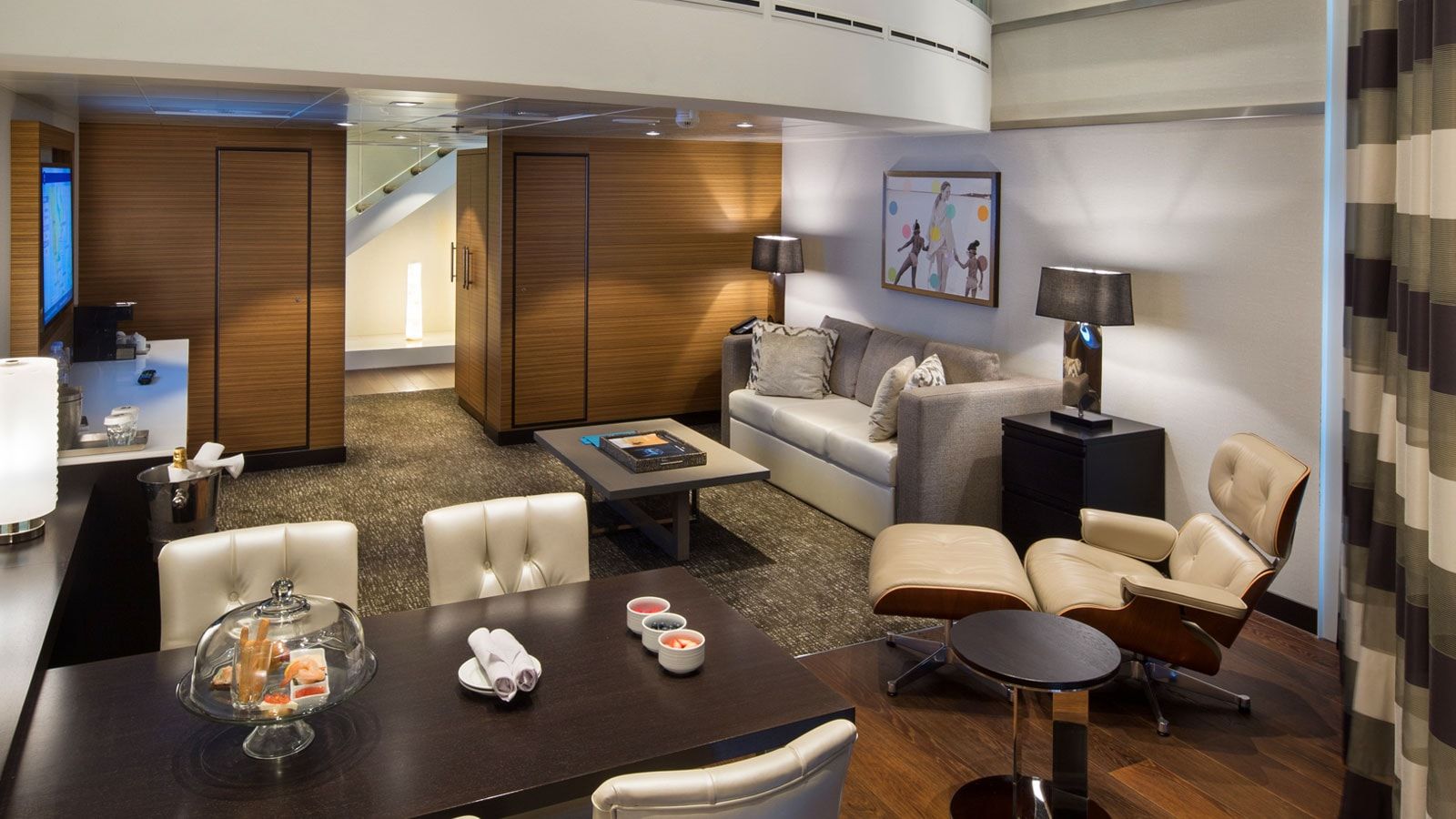 Odyssey of the Seas Owner's Loft Suite (OL) living area, photo 3 of 5