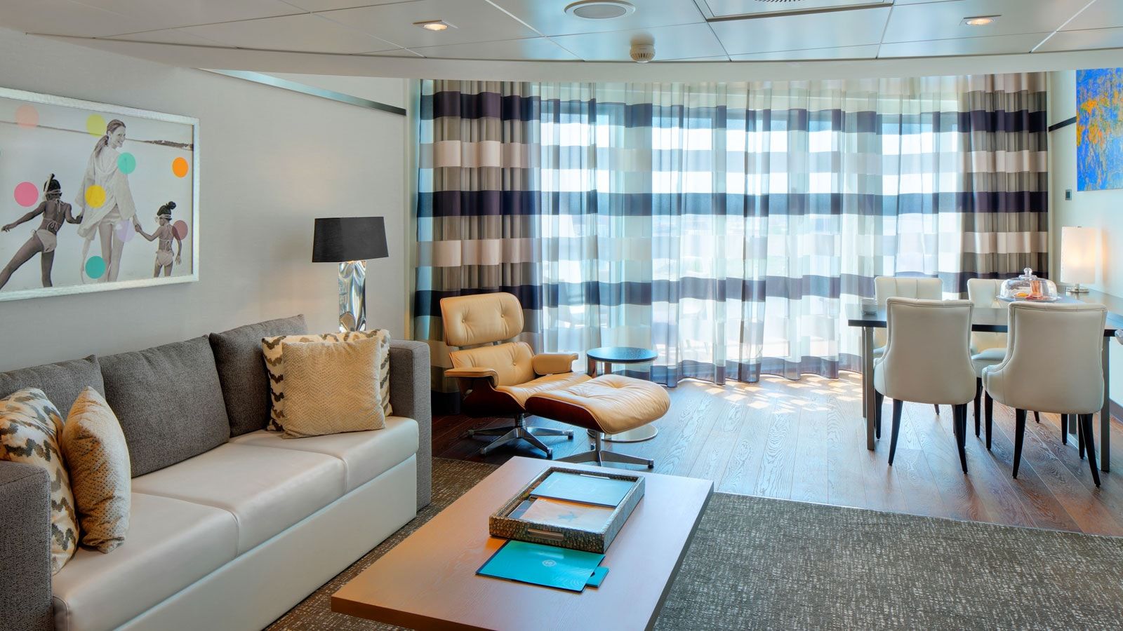Odyssey of the Seas Owner's Loft Suite (OL) living area, photo 4 of 5