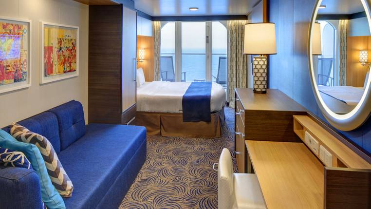 Ovation of the Seas Ocean View Balcony (1D) cabin, photo 1 of 4
