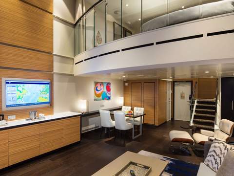 Ovation of the Seas Grand Loft Suite (GL) living area, photo 1 of 3 Ovation of the Seas Grand Loft Suite (GL) living area, photo 1 of 3