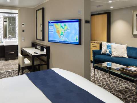 Ovation of the Seas Grand Suite - 1 Bedroom (GS) bedroom, photo 1 of 3 Ovation of the Seas Grand Suite - 1 Bedroom (GS) bedroom, photo 1 of 3