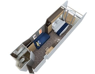 Quantum of the Seas Ocean View Balcony (4D) floor plan