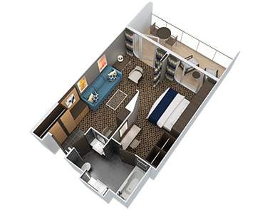 Ovation of the Seas Grand Suite - 1 Bedroom (GS) floor plan Ovation of the Seas Grand Suite - 1 Bedroom (GS) floor plan