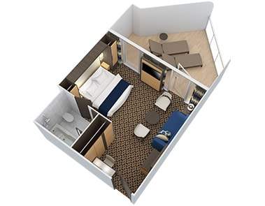 Anthem of the Seas Junior Suite (J3) floor plan Anthem of the Seas Junior Suite (J3) floor plan