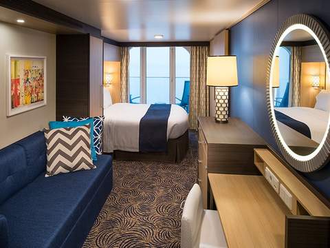 Representative photo: Quantum of the Seas Ocean View with Large Balcony cabin Representative photo: Quantum of the Seas Ocean View with Large Balcony cabin