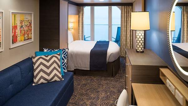 Quantum of the Seas Ocean View Balcony (1D) cabin, photo 1 of 4