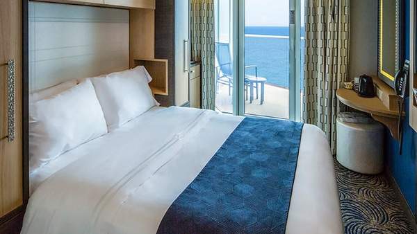 Quantum of the Seas Studio Ocean View Balcony (2F) cabin, photo 1 of 3