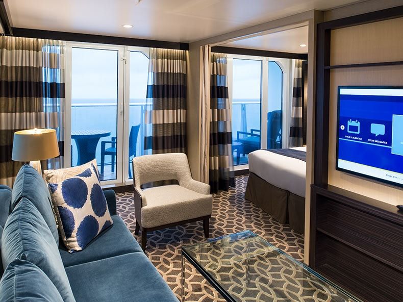 Quantum of the Seas Grand Suite - 1 Bedroom (GS) living area, photo 1 of 5
