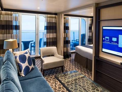 Quantum of the Seas Grand Suite - 1 Bedroom (GS) living area, photo 1 of 5 Quantum of the Seas Grand Suite - 1 Bedroom (GS) living area, photo 1 of 5