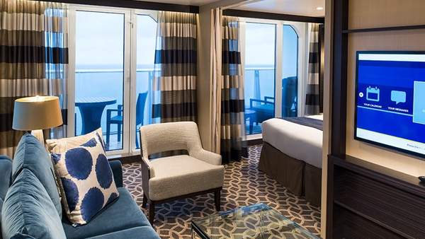 Quantum of the Seas Grand Suite - 1 Bedroom (GS) living area, photo 1 of 5 Quantum of the Seas Grand Suite - 1 Bedroom (GS) living area, photo 1 of 5
