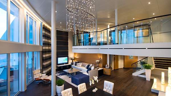 Quantum of the Seas Royal Loft Suite (RL) living area, photo 1 of 7