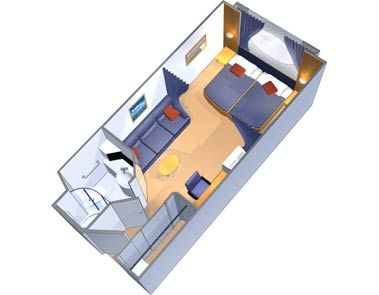 Serenade of the Seas Spacious Ocean View (4M) floor plan