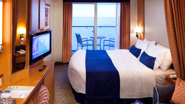 Representative photo: Radiance of the Seas Ocean View Balcony cabin