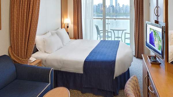 Radiance of the Seas Connecting Ocean View Balcony (CB) cabin, photo 1 of 2
