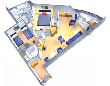 Brilliance of the Seas Grand Suite - 2 Bedroom (GT) floor plan Brilliance of the Seas Grand Suite - 2 Bedroom (GT) floor plan