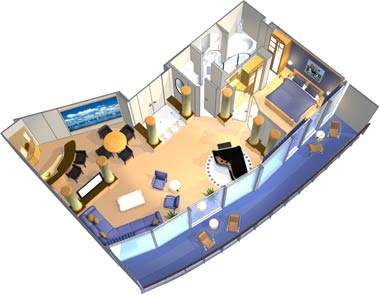 Radiance of the Seas Royal Suite - 1 Bedroom (RS) floor plan Radiance of the Seas Royal Suite - 1 Bedroom (RS) floor plan