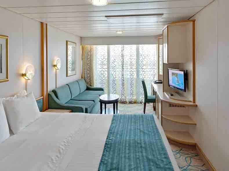 Rhapsody of the Seas Spacious Ocean View Balcony (3B) cabin, photo 1 of 2
