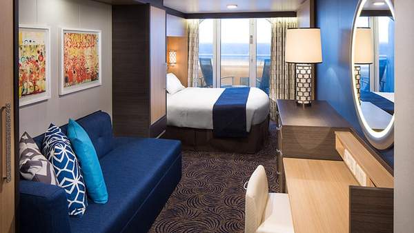 Spectrum of the Seas Obstructed Ocean View Balcony (1E) cabin, photo 1 of 2