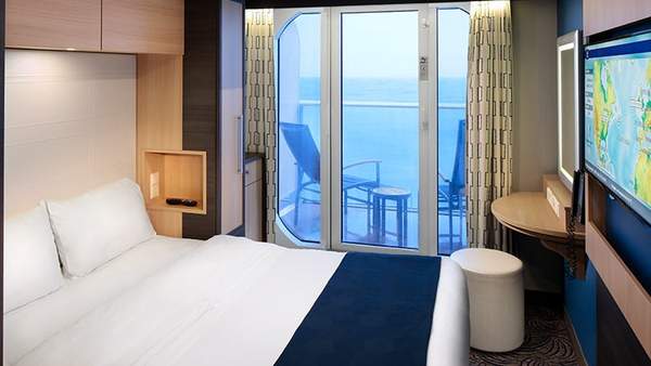 Spectrum of the Seas Studio Ocean View Balcony (2F) cabin, photo 1 of 3