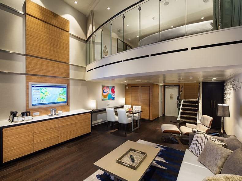 Spectrum of the Seas Grand Loft Suite (GL) living area, photo 1 of 4 Spectrum of the Seas Grand Loft Suite (GL) living area, photo 1 of 4