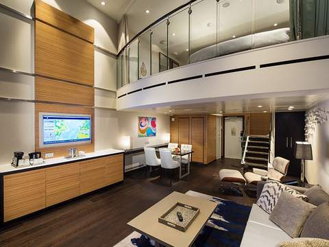 Spectrum of the Seas Grand Loft Suite (GL) living area, photo 1 of 4 Spectrum of the Seas Grand Loft Suite (GL) living area, photo 1 of 4