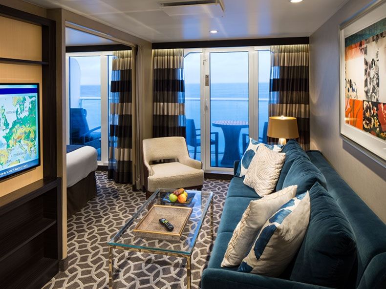 Spectrum of the Seas Grand Suite - 1 Bedroom (GS) living area, photo 1 of 5