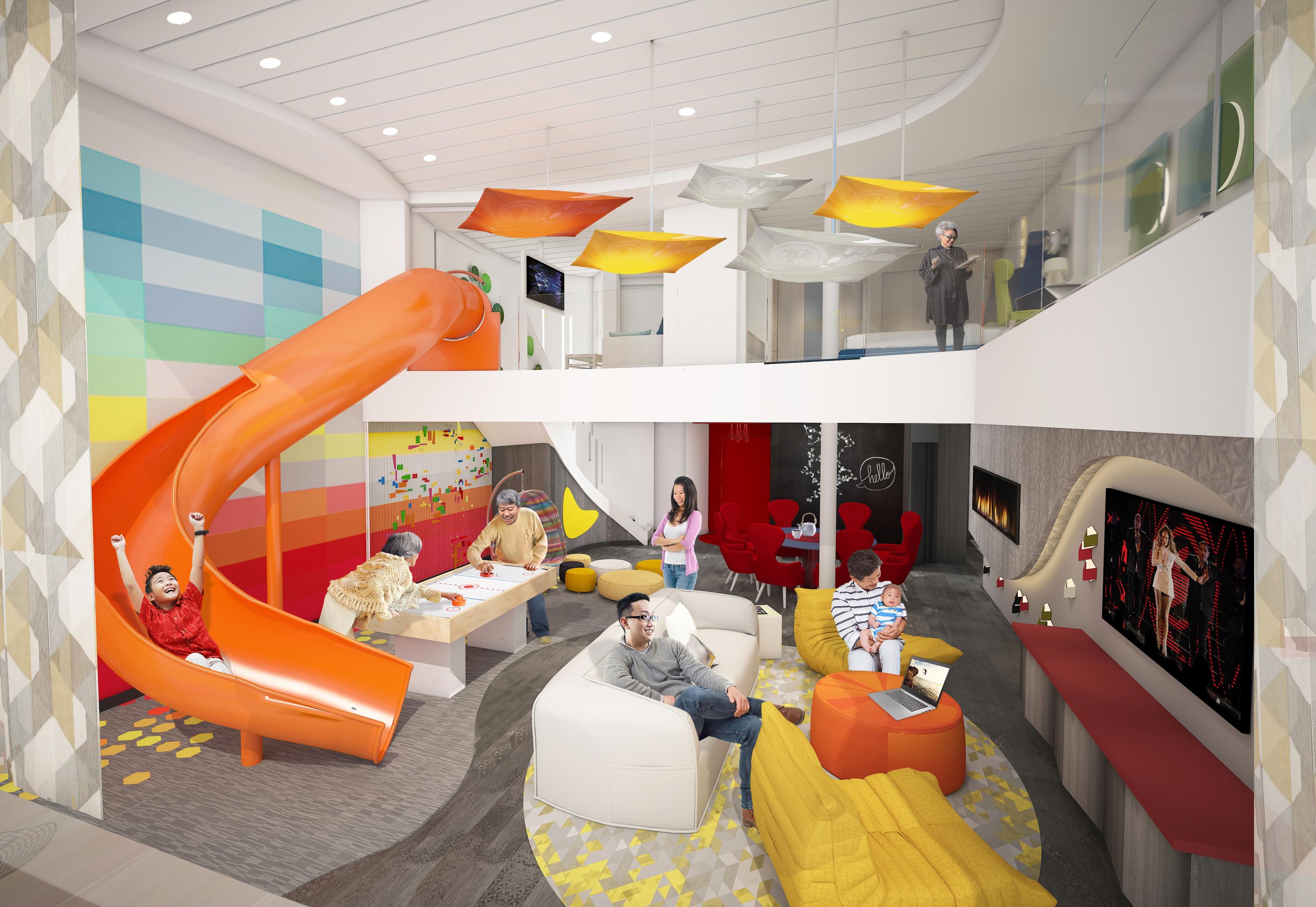 Spectrum of the Seas Ultimate Family Suite (US) living area, photo 1 of 7