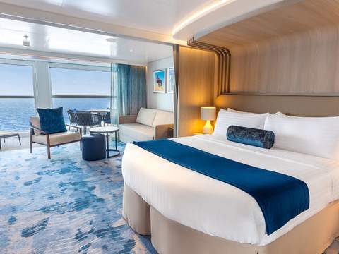 Star of the Seas Infinite Grand Suite (IG) bedroom, photo 2 of 4