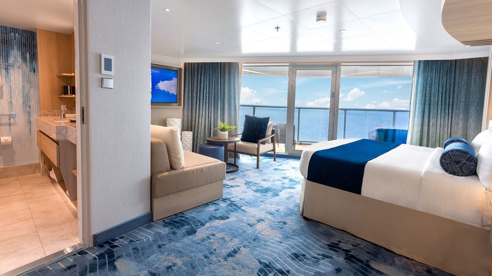 Star of the Seas Sunset Corner Suite (SN) bedroom, photo 1 of 5