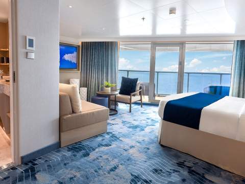 Star of the Seas Sunset Corner Suite (SN) bedroom, photo 1 of 5