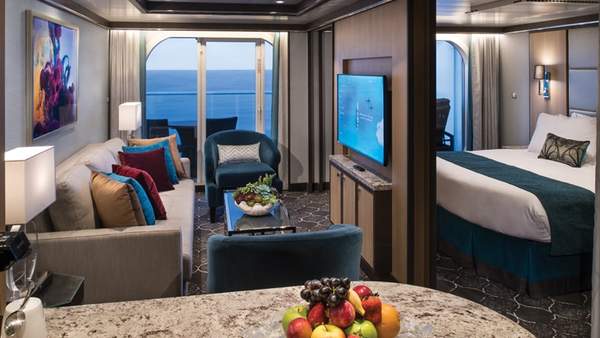 Symphony of the Seas Grand Suite - 1 Bedroom (GS) living area, photo 1 of 5 Symphony of the Seas Grand Suite - 1 Bedroom (GS) living area, photo 1 of 5