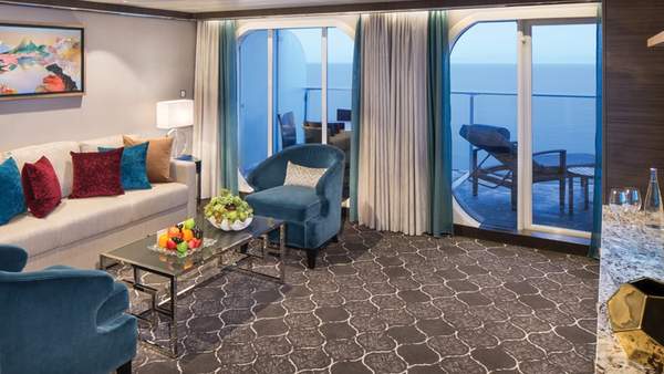 Symphony of the Seas Grand Suite - 2 Bedroom (GT) living area, photo 1 of 2