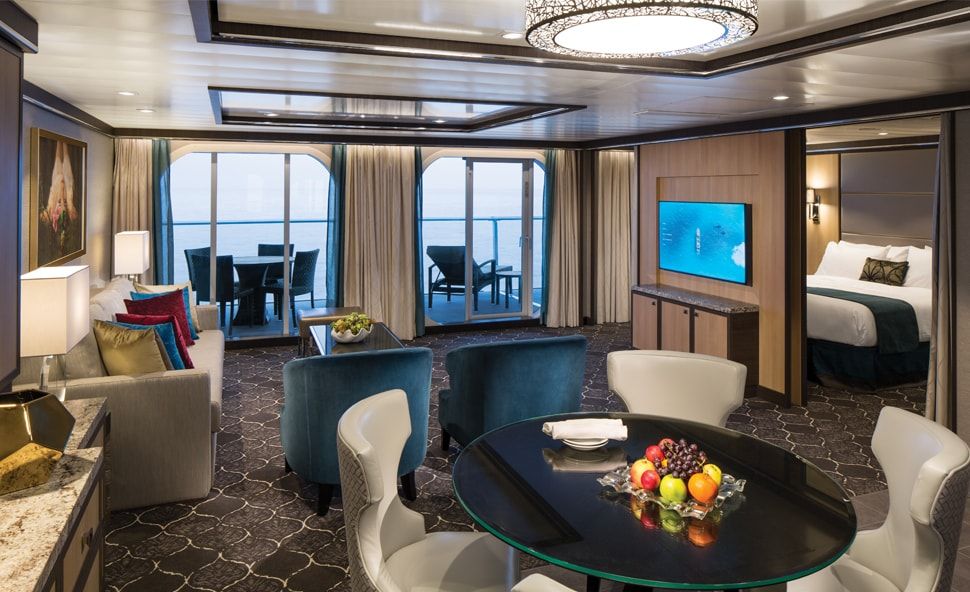Symphony of the Seas Owner's Suite - 1 Bedroom (OS) living area, photo 1 of 3
