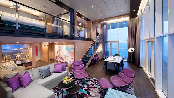 Symphony of the Seas Royal Loft Suite (RL) living area, photo 1 of 8 Symphony of the Seas Royal Loft Suite (RL) living area, photo 1 of 8