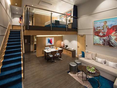 Symphony of the Seas Star Loft Suite (TL) living area