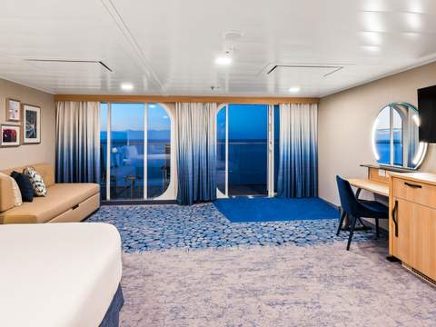 Utopia of the Seas Ultra Spacious Ocean View with Large Balcony (1A) cabin, photo 1 of 4
